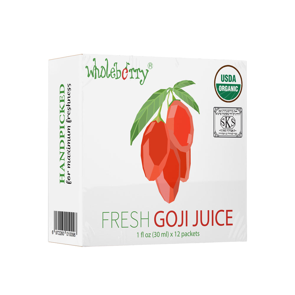 Organic Fresh Goji Juice (12 x 1oz packs)