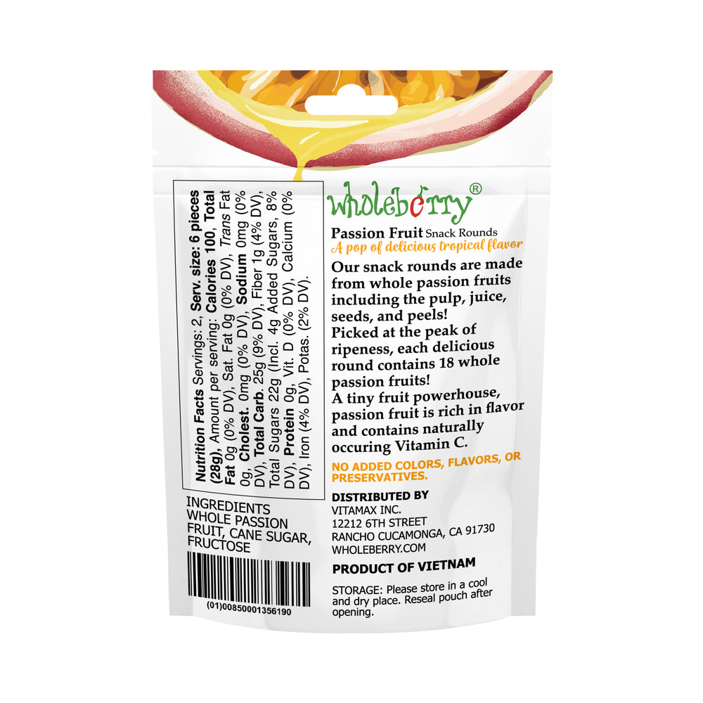 
                  
                    Delicious Dried Passion Fruit Snack 2oz
                  
                