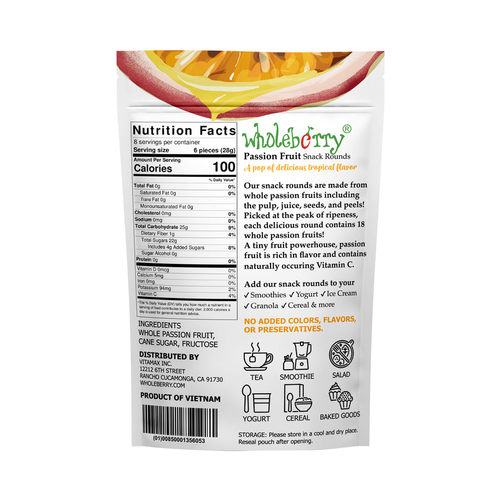 
                  
                    Delicious Dried Passion Fruit Snack 8oz
                  
                